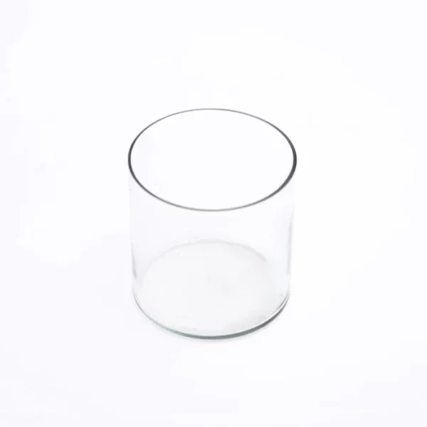 4 inch (10 cm) Cylindrical Glass Vase - Image 2
