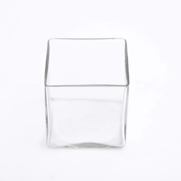 4 Inch (10 cm) Square Glass Vase - Image 3